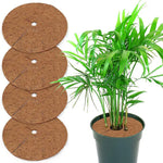 tapis protection pots fleurs marron clair texture naturelle antigel biodegradable 20cm 25cm 30cm 35cm