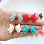 cabochons résine forme noeud ruban multicolore 31x20mm bricolage bijoux scrapbooking artisanat