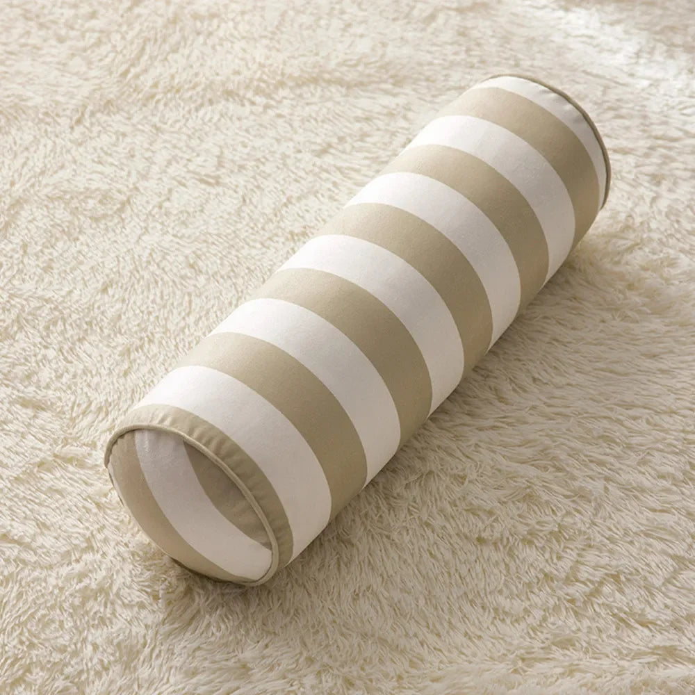 coussin maison voyage lit coton 200 fils rayures horizontales dessin animé moderne
