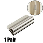 clips magnétiques rideaux argenté lisse brillant modernes fixations sans perçage paires support rideaux réutilisable