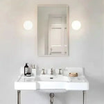 lampe murale moderne blanche verre rond ø150mm ø110mm éclairage quotidien fixée mur