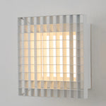 lampe murale moderne blanche grille métal éclairage quotidien cuisine salle bain