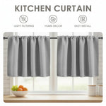 rideau blackout uni plissé moderne noir gris cuisine chambre volet tissu opaqué tringle