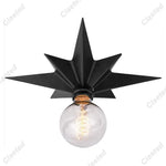 lampe étoile dorée moderne étoile géométrique fixation murale cuisine salle manger