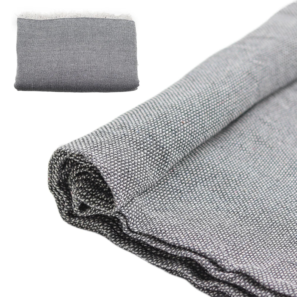 tissu polyester coton imperméable tissu filet rug tufting tissu gris blanc points noirs tissage