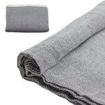 tissu polyester coton imperméable tissage fin points noirs gris blanc moderne tapis broderie tufting