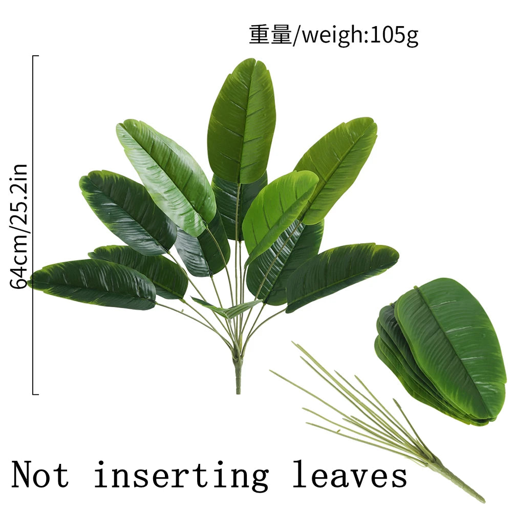 décoration intérieure plante artificielle rotin feuilles vertes modernes grande taille pot