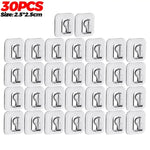 organisateur câbles clips adhésifs transparents modernes sans motif utilisation multiple PVC