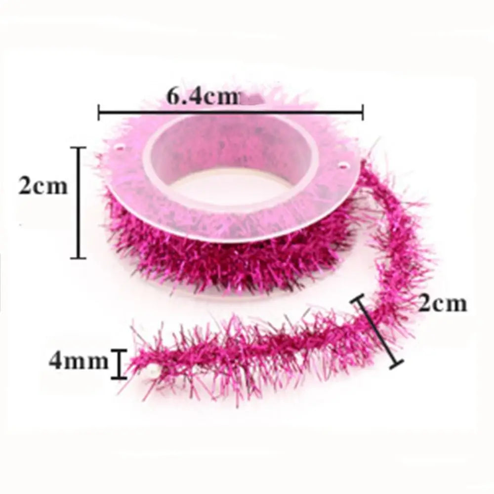 guirlande frangée tinsel bleu vert rose or décoration noël anniversaire mariage événement festive scintillante