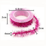 guirlande frangée tinsel bleu vert rose or décoration noël anniversaire mariage événement festive scintillante