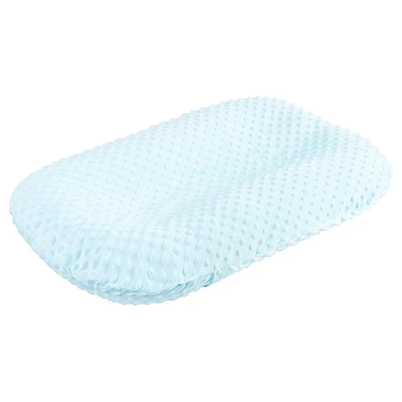 coussin bébé gris bleu clair texturé ultra doux confortable hiver été printemps automne polyestère