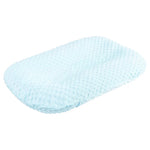 coussin bébé gris bleu clair texturé ultra doux confortable hiver été printemps automne polyestère