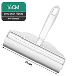 brosse poussière moderne pratique tapis sols rideaux rouleaux remplaçables blanc imprimé motifs colorés 24cm