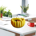 corbeille fruits forme bananes jaune motif moderne plastique imperméable