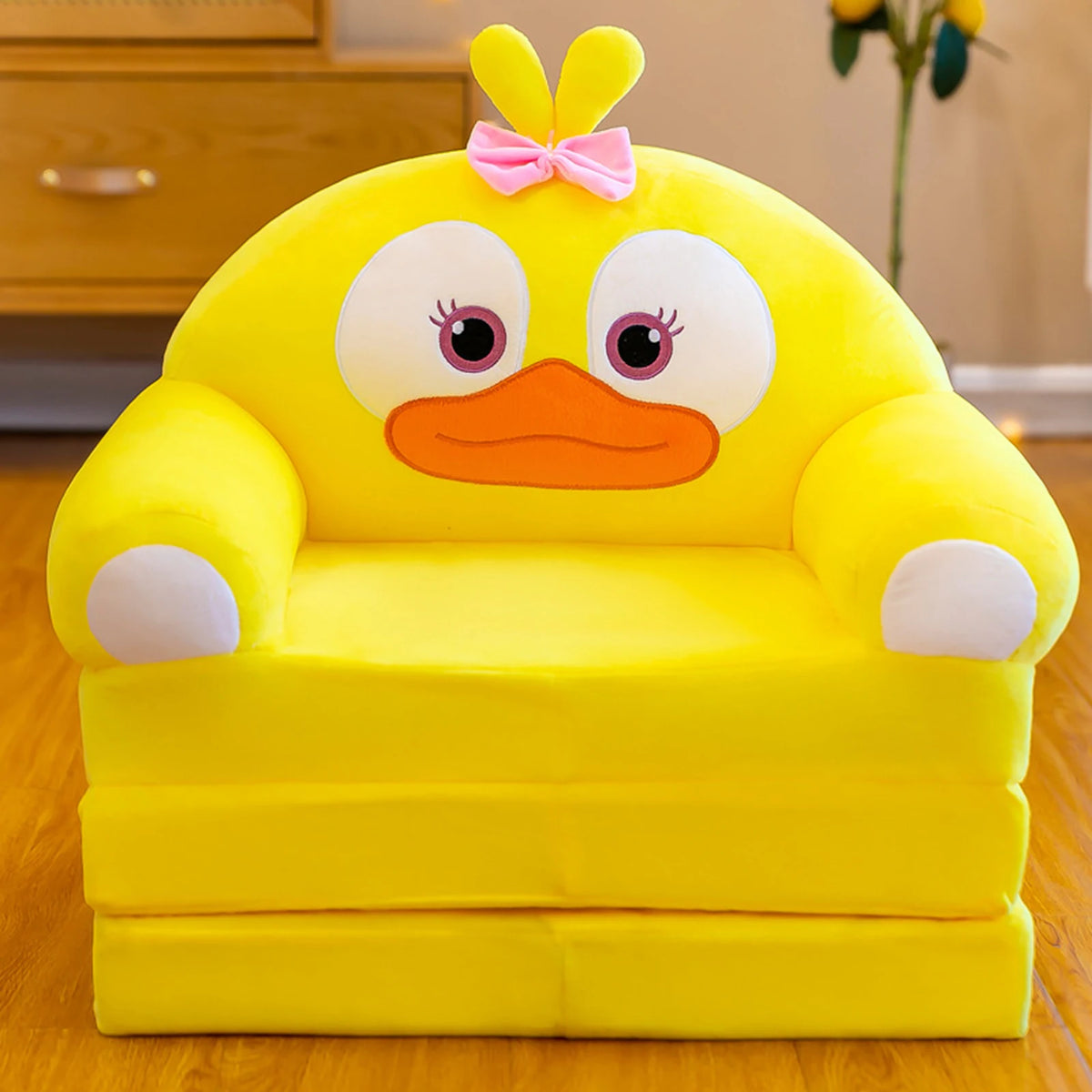 fauteuils pliants enfants motifs animaux bleu jaune rose vert contemporains chambre salon