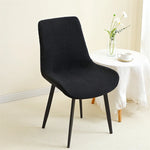 housse chaise moderne jacquard motif feuilles gris clair protection siège banquet mariage