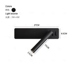 lampe murale moderne rotative bras articulé blanc led minimaliste fixée mur