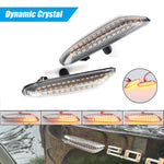 feux clignotants dynamiques led noir crystal bmw e60 e90 séquentiels adhésifs couvercle abs led