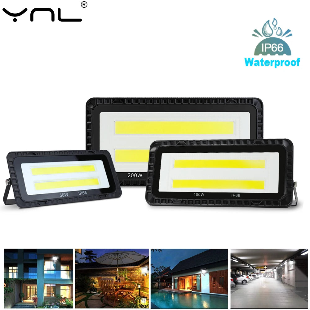 projecteur led 220v ip66 étanche 50w 100w 200w moderne noir aluminium
