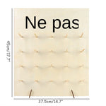 présentoir donuts bois rustique décoration mariage anniversaire événementiel hexagonal rectangulaire decorations multicolore vermicelles marshmallows