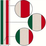 nappe décorative drapeau italien vert blanc rouge table festive polyester