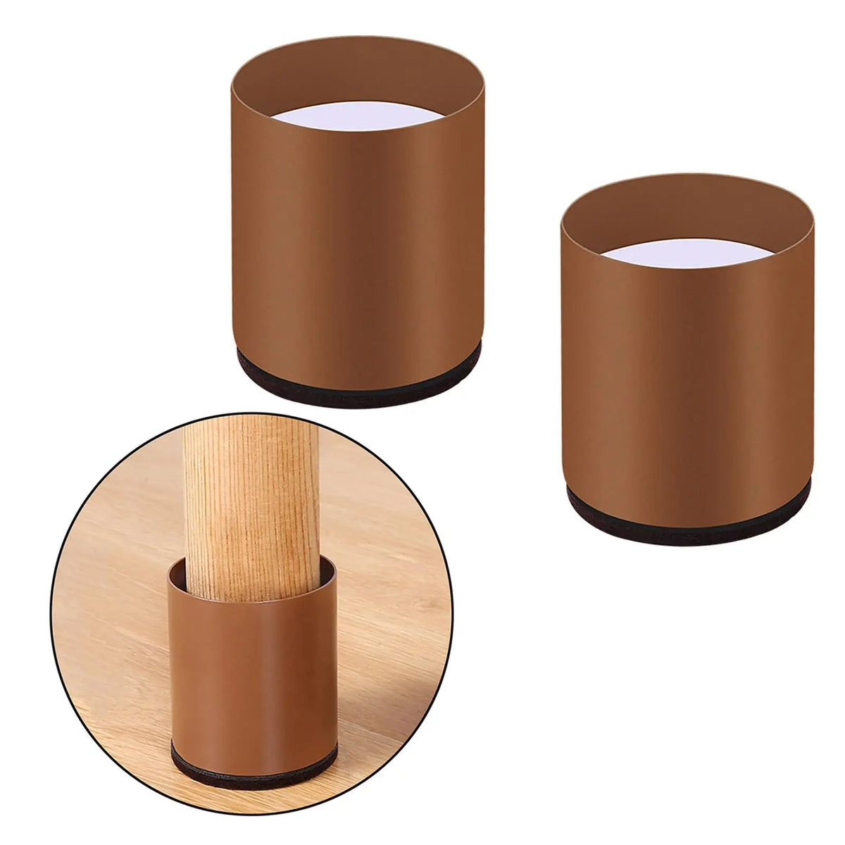 protège mebles adhésifs marron noir modernes pieds meubles chaises canapes extensions