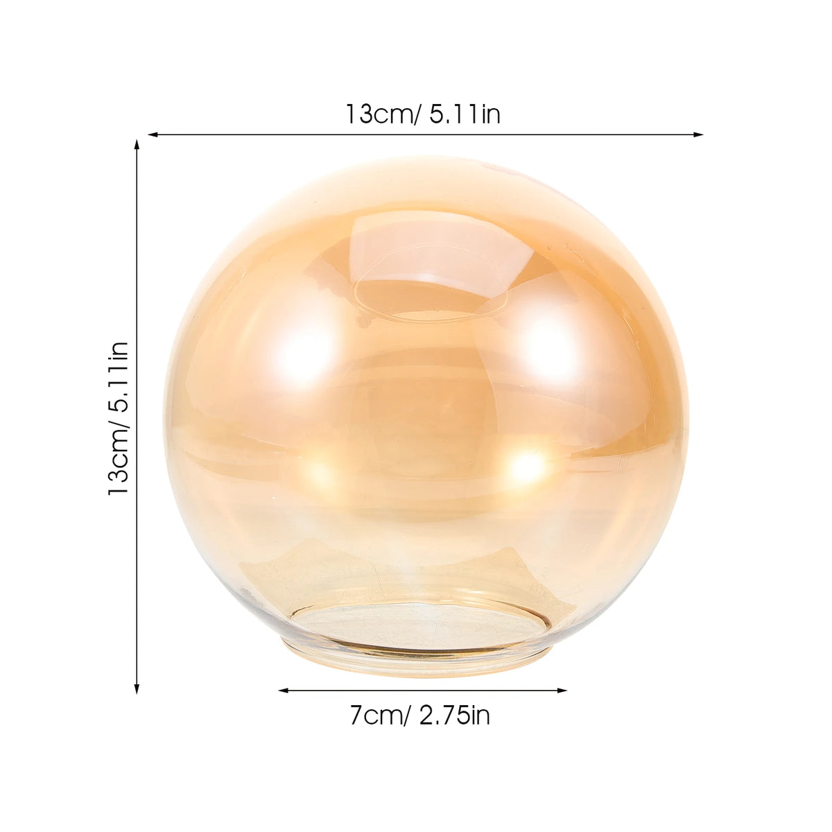 abat jour boule verre transparent moderne salle manger chambre salon