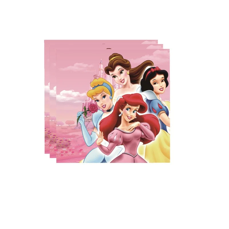 Tasses en papier thème princesse pour boissons lors de fête