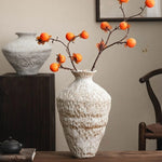 vases céramique blanc beige texture rustique vintage arrangement floralintérieurbranches séchées