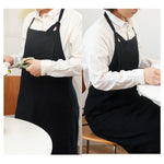 tablier coton bleu marine noir poche ajustement nœuds élégants résistance taches cuisine classique fonctionnel