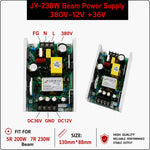 alimentation électrique projecteur laser blanc vert jaune condensateurs bobines connecteurs 230W 380W 24V 12V