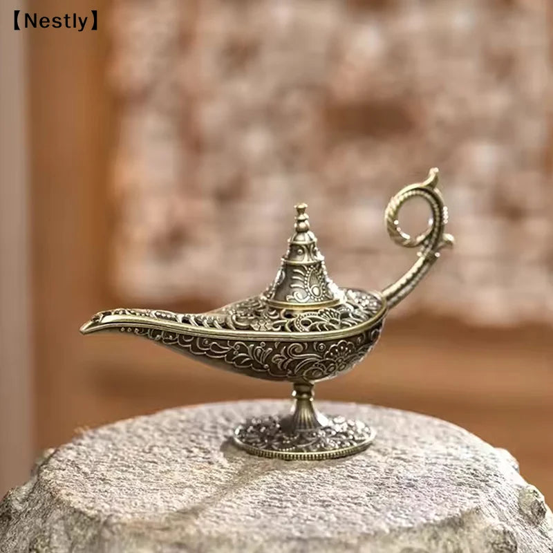 brûle parfum ornement floral oriental intérieur décoration fumée inclusion coussins noirs