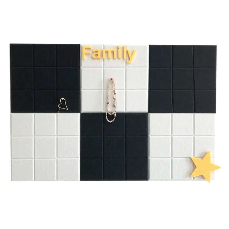 autocollants muraux 3d carreaux géométriques moderne noir blanc bleu gris rose jaune