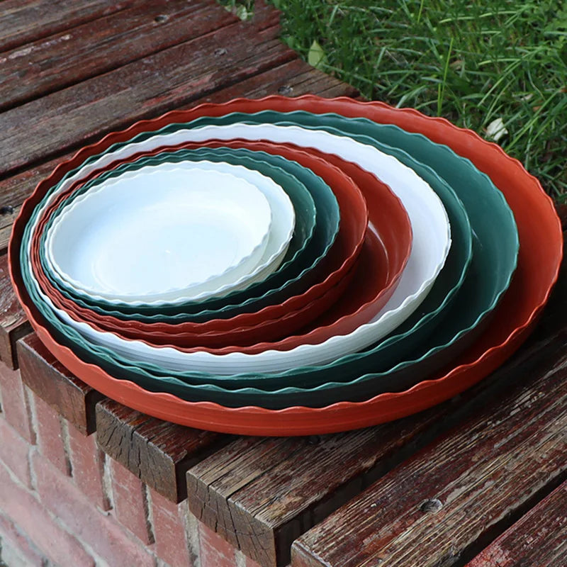 lot assiettes pliantes plates modernes rayures horizontales rouge blanc vert cuisine maison