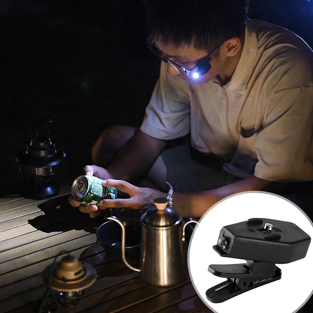 lunettes lecture lampe intégrée clip led noires contrôles modernes rechargeables tiện ích này