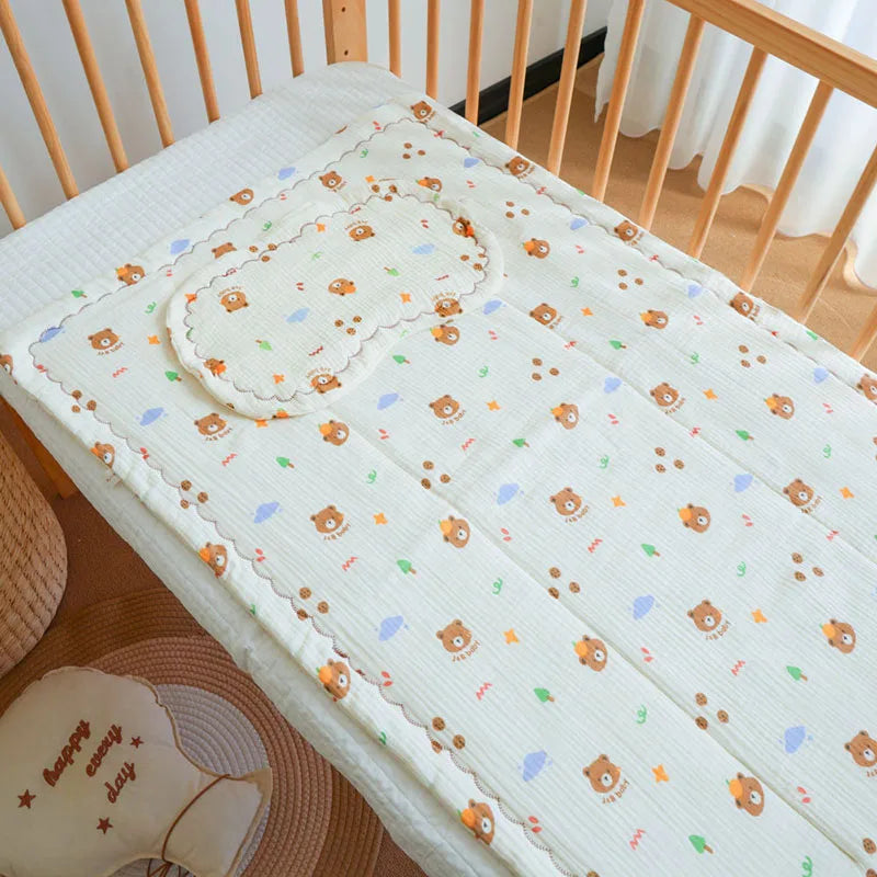 tapis bébé blanc points colorés bordure dentelée doux classique 60x100cm 3ans