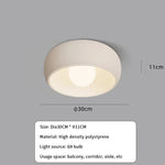 applique murale moderne blanc rond mat chambre salon couloir