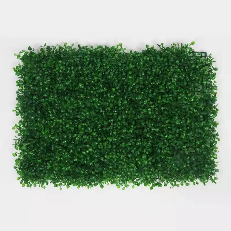 panneau mural plante artificielle herbe verte fleurs rouges blanches décoration jardin intérieur extérieur maison