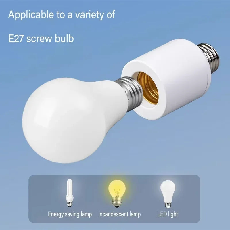 interrupteur adaptateur e27 lampe basse consommation led télécommande blanc on off chambre bébé