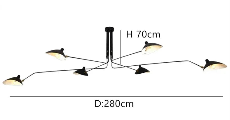 suspension lumineuse moderne industrielle led fer noir blanc toucher interrupteur