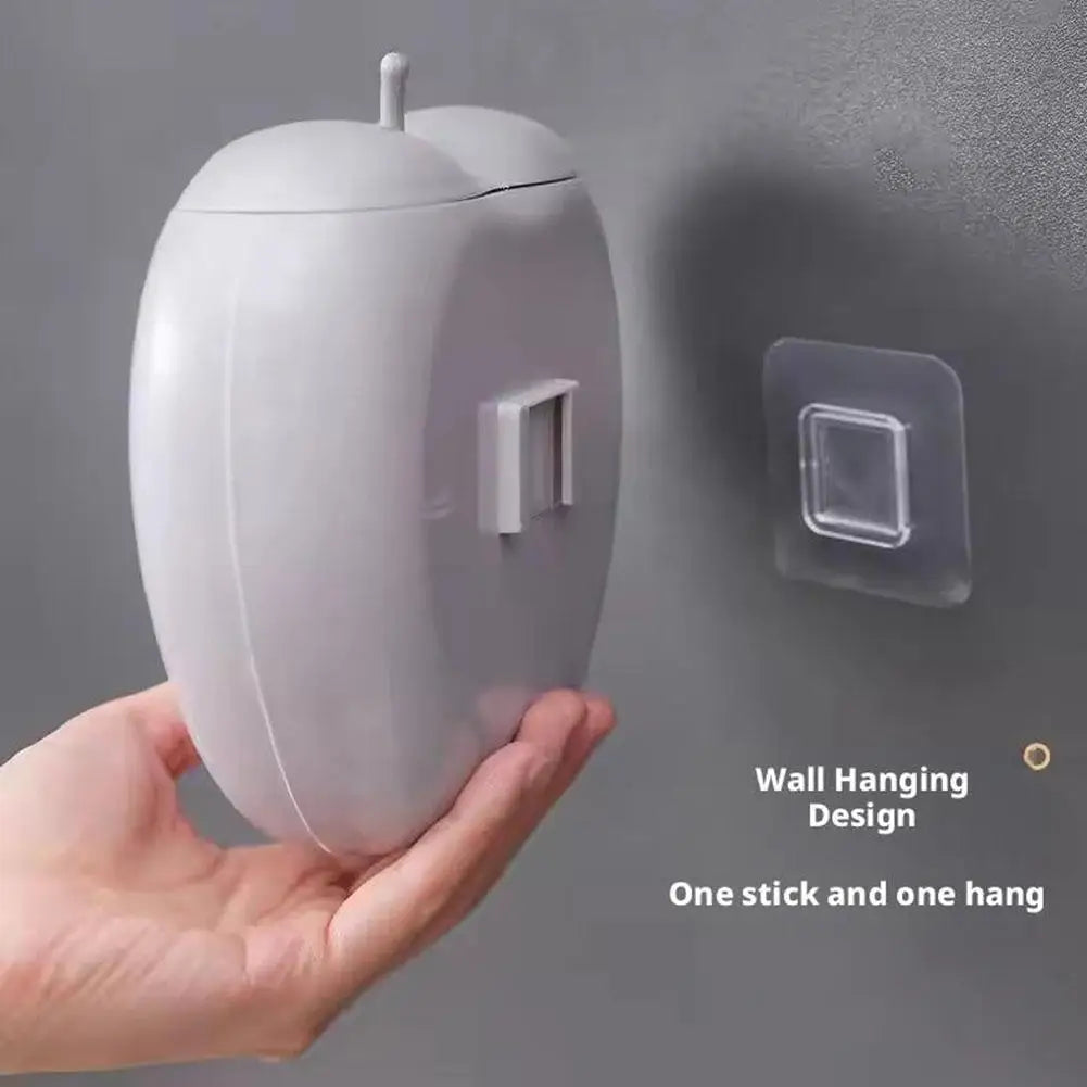 rangement mural adhésif transparent boîtes réutilisables plastique moderne oranger vert gris clair pellicule alimentaire