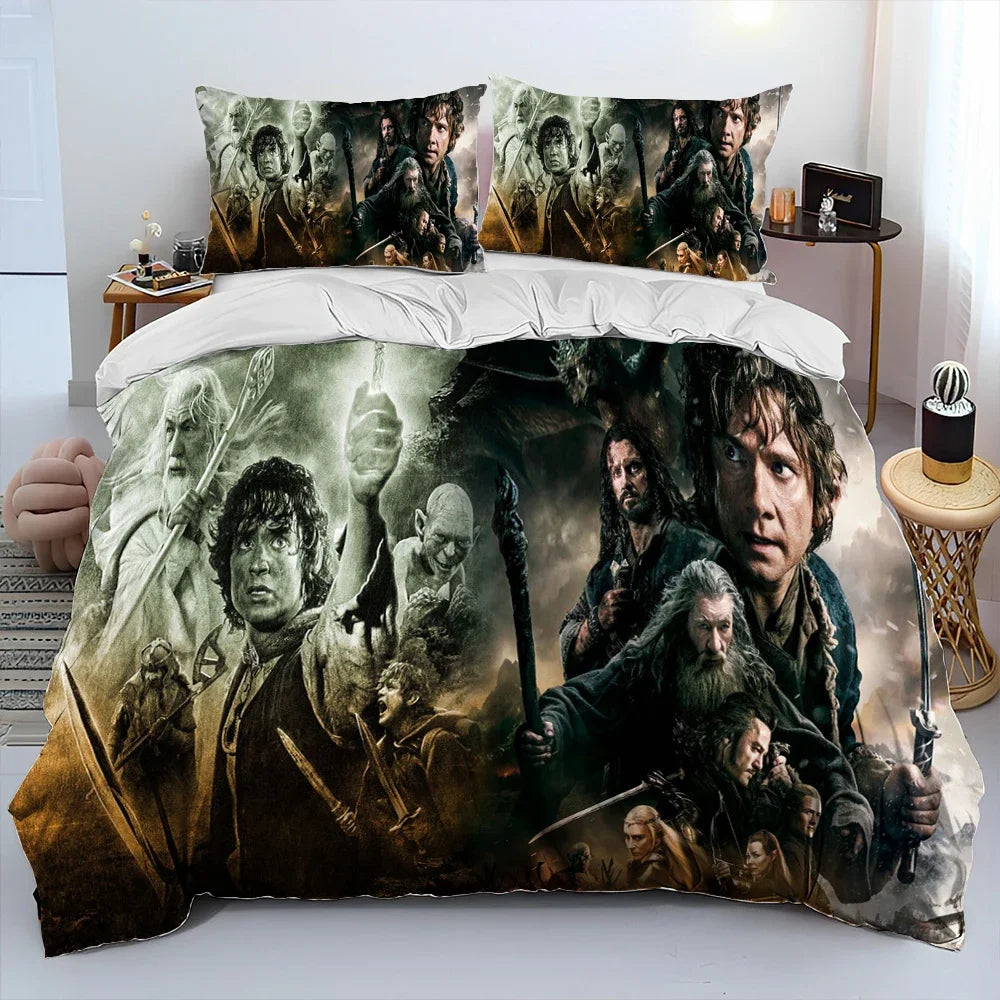 Housse de couette microfibre 200x240 design Tolkien