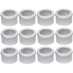 boîtes rondes métal or noir argent contemporaines rangement cosmétiques skincare organiser travel tins cream