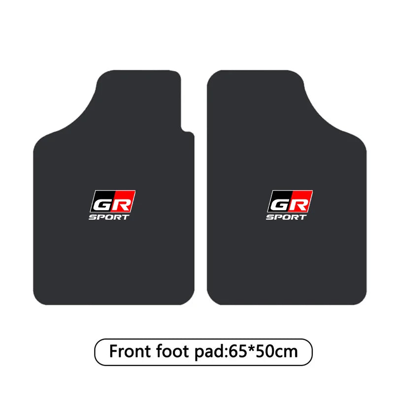 tapis sol voiture sport noir rouge logo gr sport ensemble pièces avantarrière