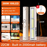 lampe travail led rechargeable aimant noir moderne multifonctionnelle 400w ip66 étanche usb