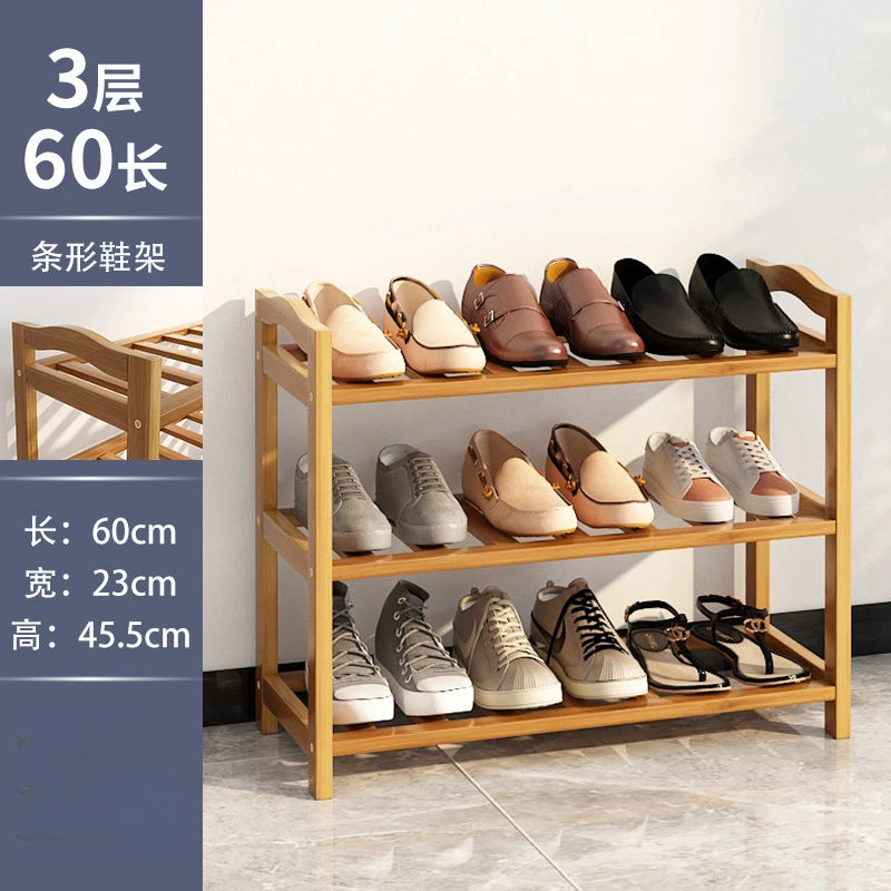 étagère chaussures bois naturel moderne multi niveaux rangement entrée dormir maison économique peu encombrant