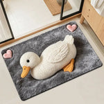 tapis bain doux antidérapant motif animaux mignons décoration chambre salon maison coton polyester