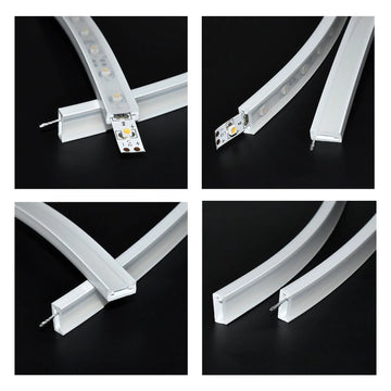ruban led flexible blanc opale décoration lumineuse moderne intérieur extérieur