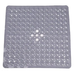 tapis douche moderne perforé drainage anti dérapant salle bain gris clair vert rose suctionolvable