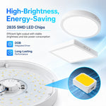 Lampe LED moderne 20W 30W blanc ultra mince éclairage intérieur